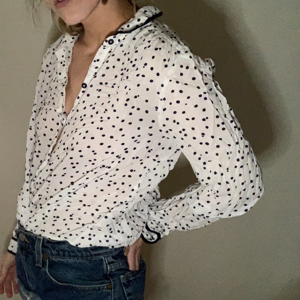 Polka dotted blouse